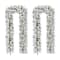 Glitzhome® 6ft. Pre-Lit Snow Flocked Christmas Garland, 2ct.